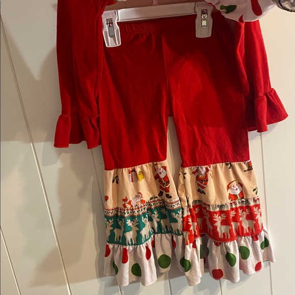 Festive Red and Multicolor Holiday Dress - Picture 5 of 6